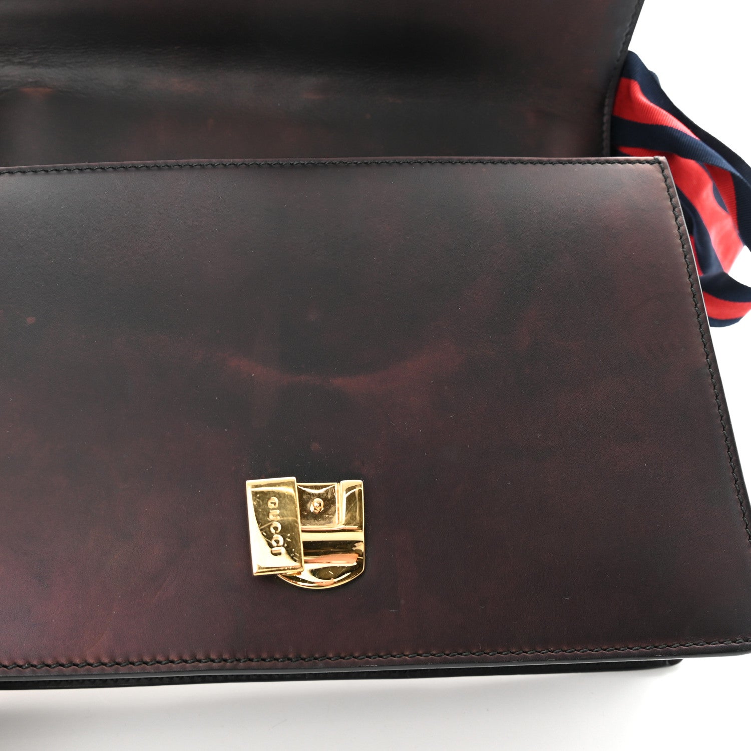 Gucci Calfskin Small Sylvie Shoulder Bag Black 11 of 11