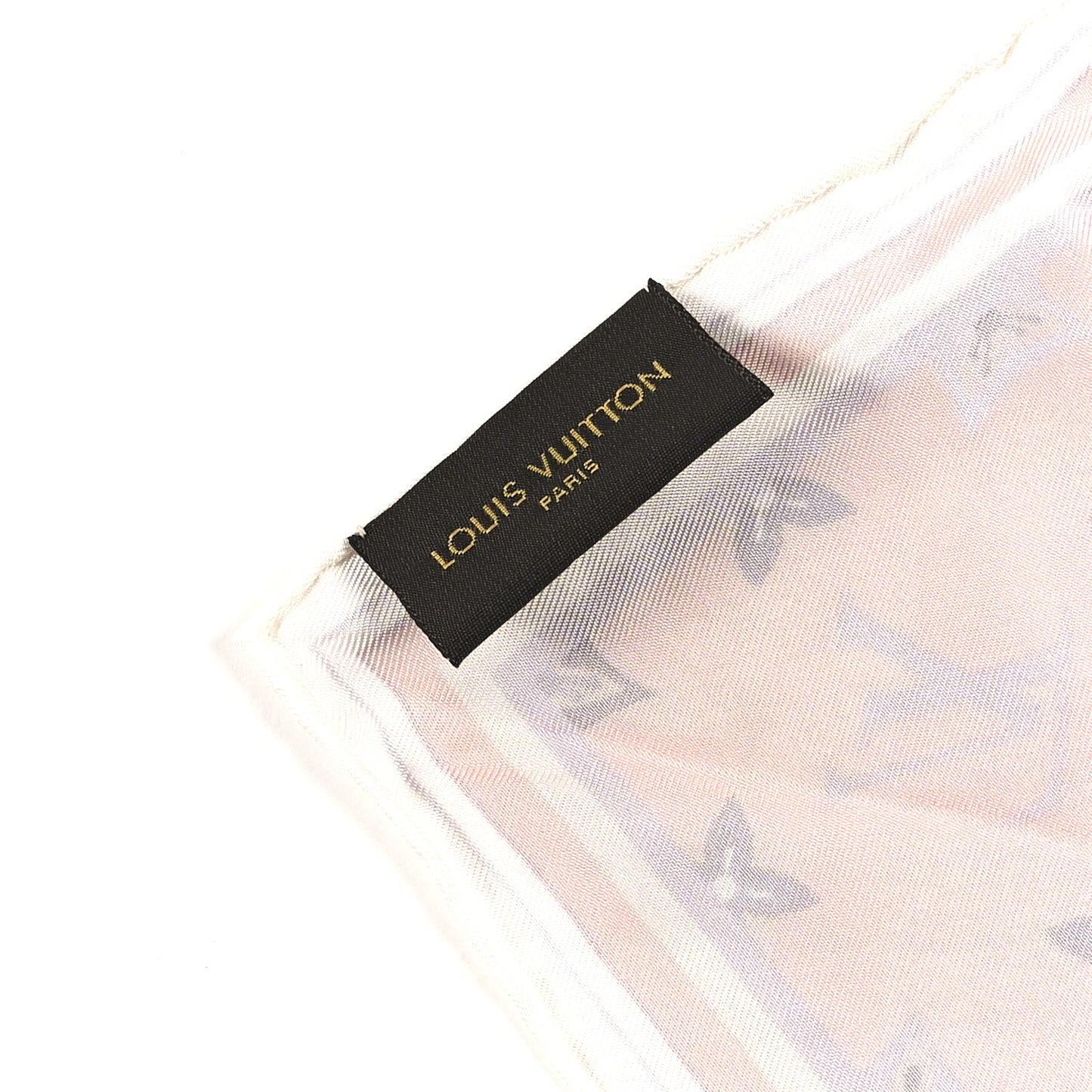 Silk Monogram Square Scarf Light Pink