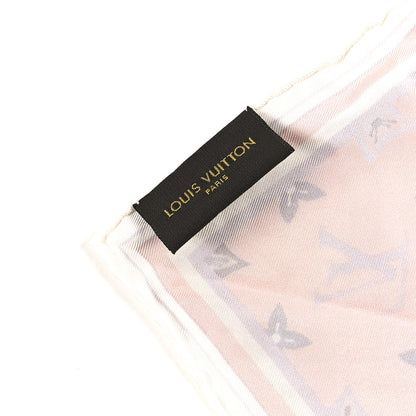 Louis Vuitton Silk Monogram Square Scarf Light Pink 3 of 3