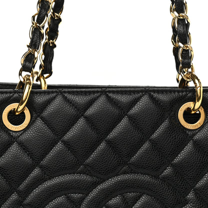 Chanel Caviar Quilted Grand Shopping Tote GST Black 8 of 10