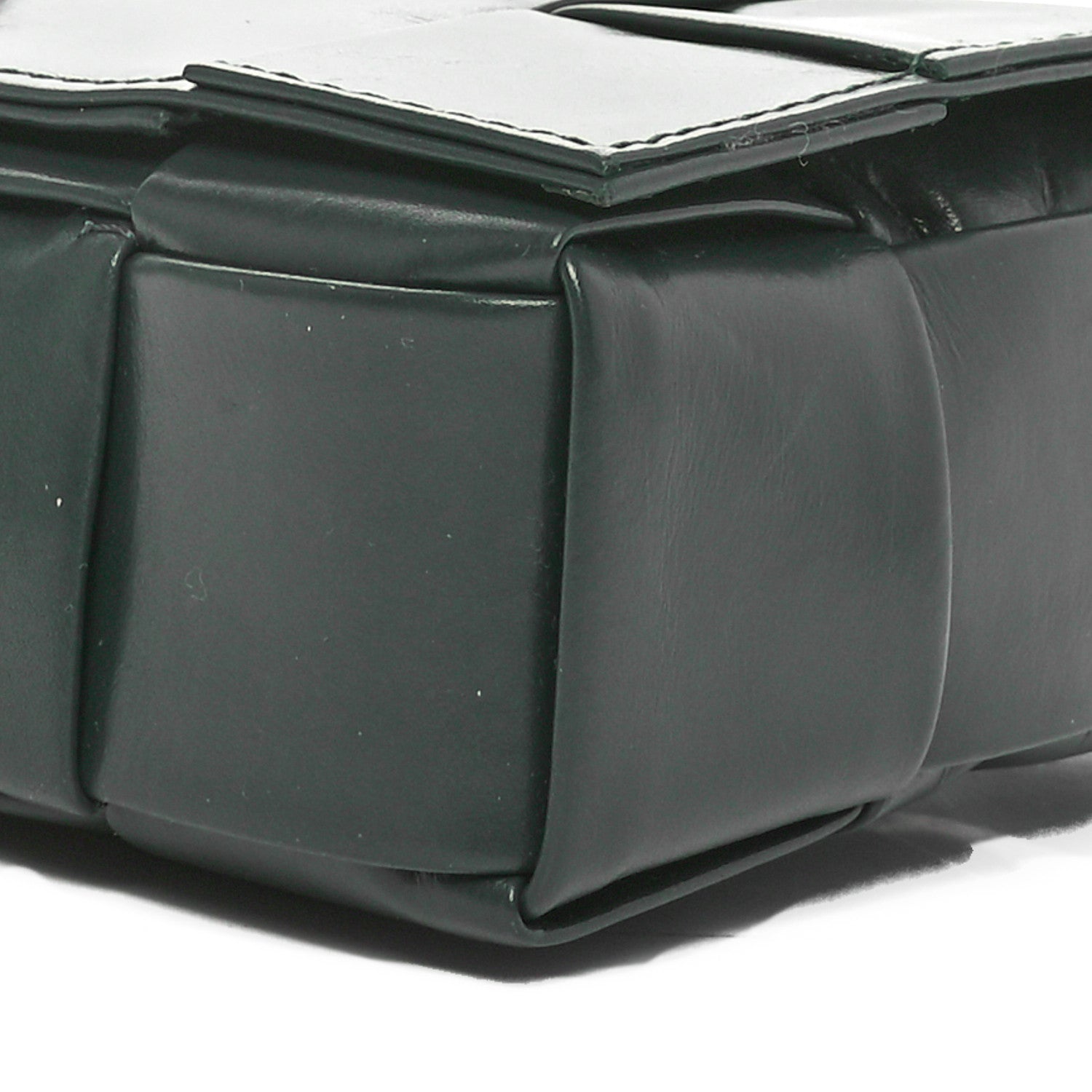 Bottega Veneta Paper Calfskin Maxi Intreccio Small Cassette Crossbody Bag Raintree 11 of 11