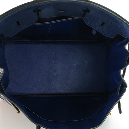 Hermes Taurillon Clemence Birkin 40 Bleu Saphir 7 of 24