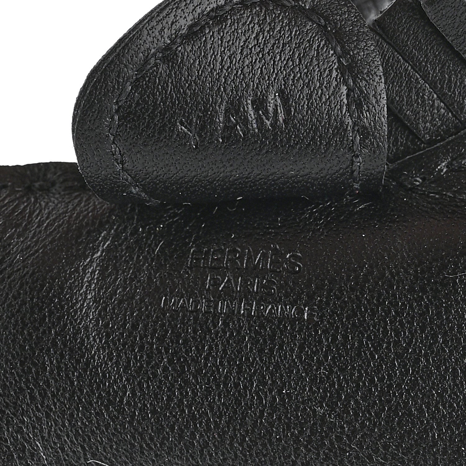 Hermes Milo Lambskin Grigri Rodeo Horse Bag Charm PM So Black 3 of 4