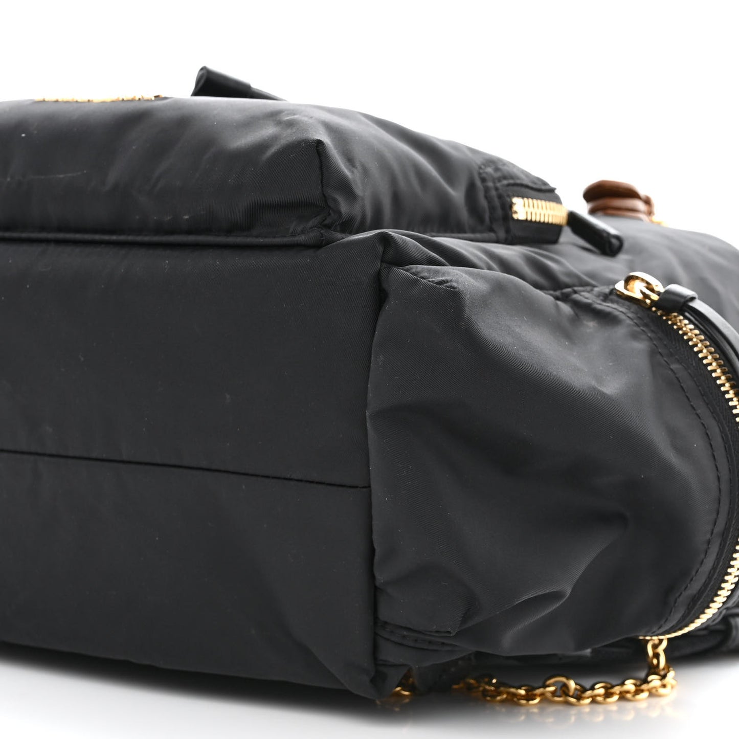 Nylon Medium Rucksack Backpack Black