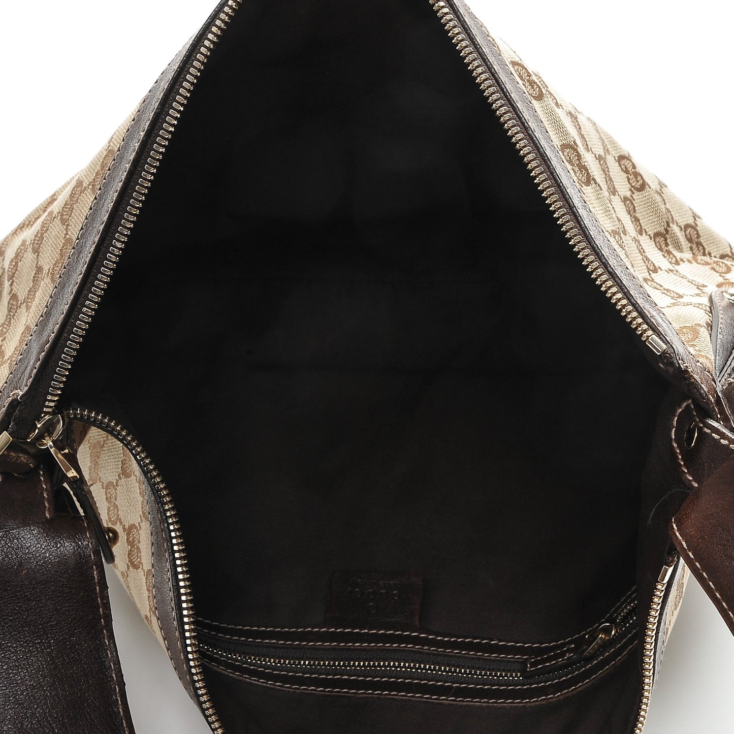 Monogram Web Studded Pelham Shoulder Bag Dark Brown