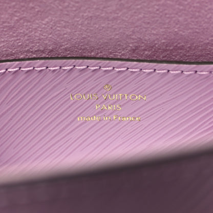 Louis Vuitton Epi Twist Monogram Flower Chain Shoulder Bag MM Wisteria Pink Purple 7 of 9