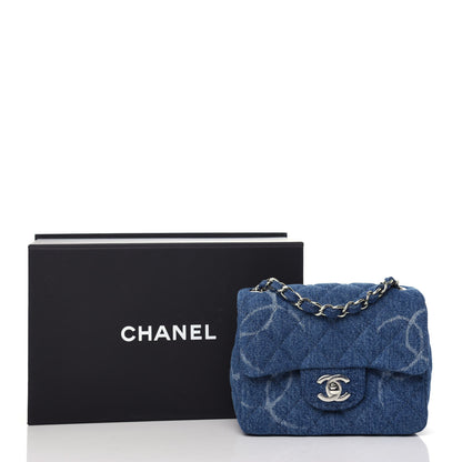 Chanel Denim CC Quilted Mini Square Flap Blue 10 of 10
