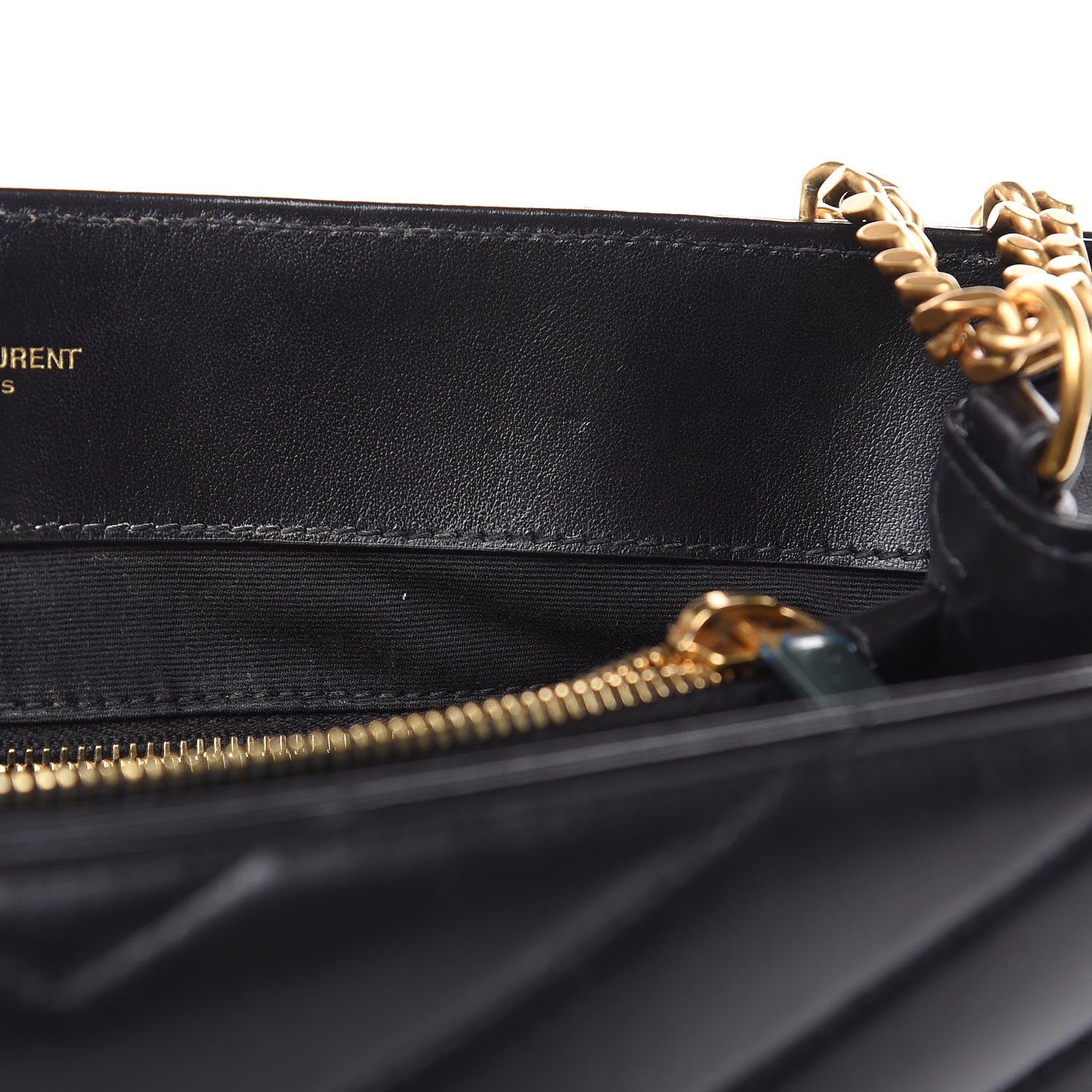 Saint Laurent Calfskin Y Quilted Monogram Medium Loulou Chain Satchel Black 11 of 11