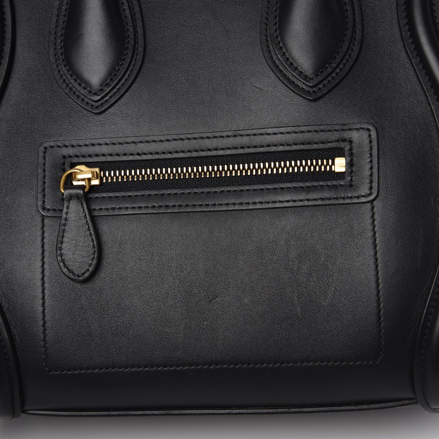 Celine Smooth Calfskin Micro Luggage Black 9 of 14