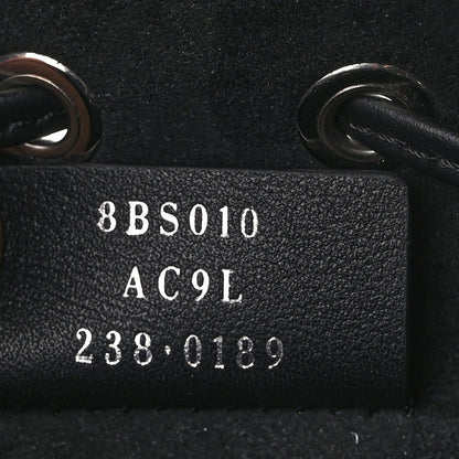 Fendi Vitello King F is Fendi Logo Embossed Mini Mon Tresor Bucket Bag Black 6 of 10