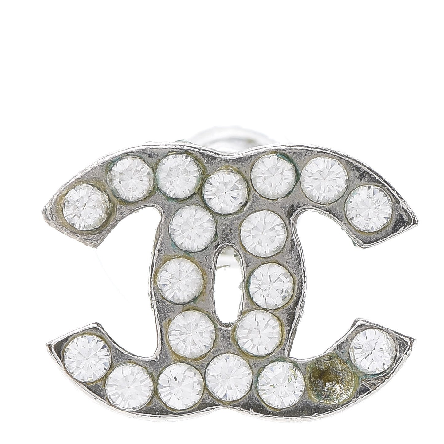 Crystal Mini Timeless CC Earrings Silver