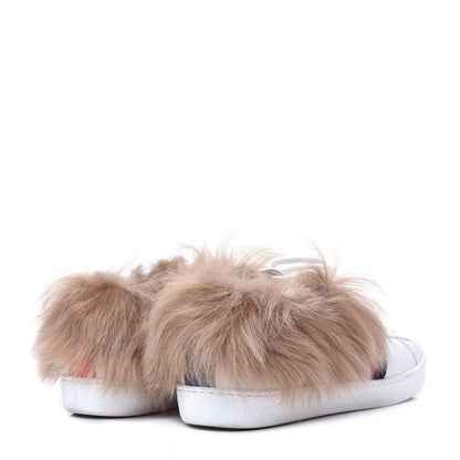 Gucci Calfskin Wool Web Bee Embroidered Womens Ace Sneakers 36.5 White 4 of 9