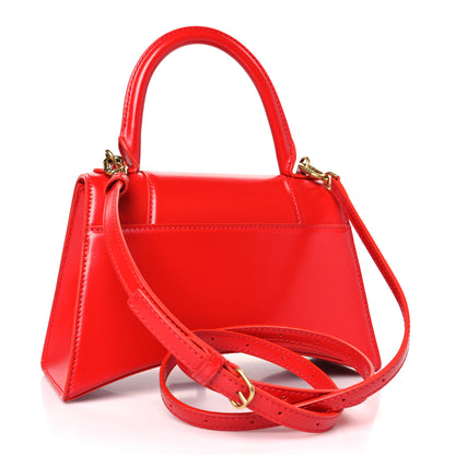 Balenciaga Shiny Box Calfskin Small Hourglass Top Handle Bag Bright Red 3 of 9
