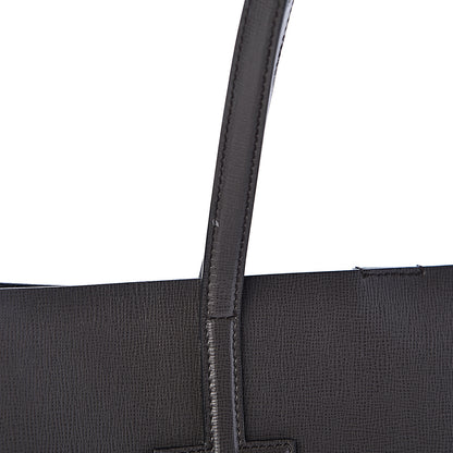 Tom Ford Grained Calfskin Small T Tote Grey 9 of 12