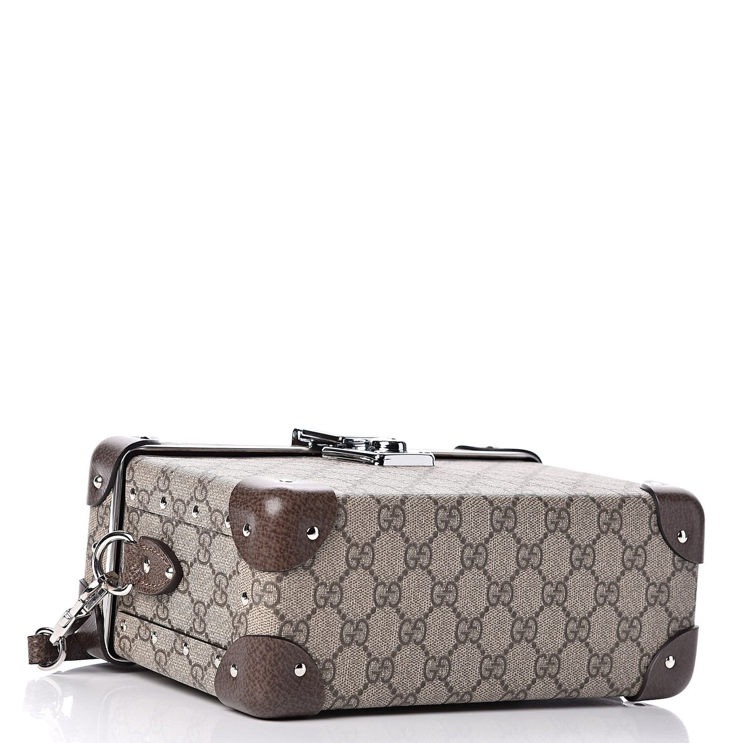 GG Supreme Monogram Globe-Trotter Beauty Case Brown