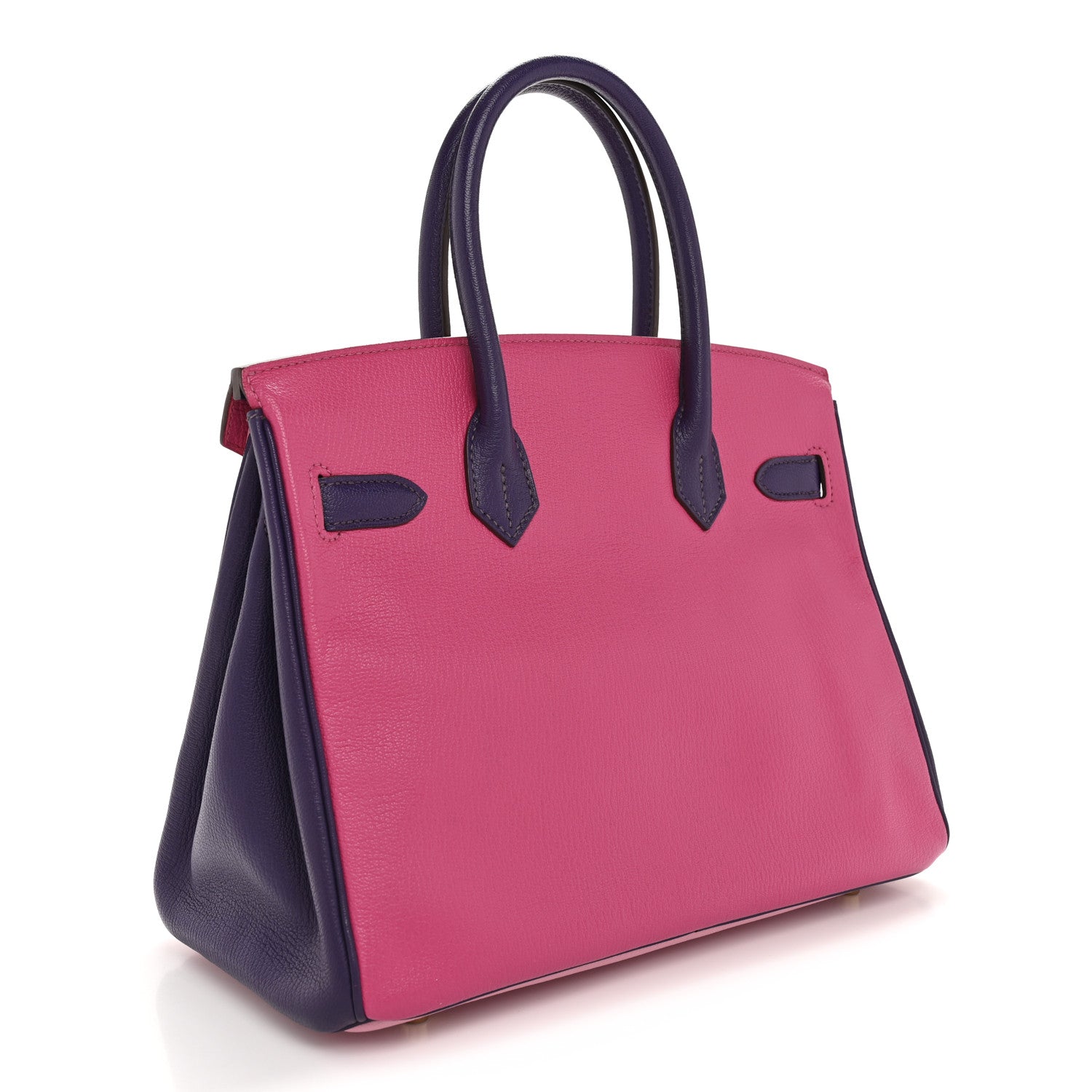 Hermes Chevre Mysore Horseshoe Birkin 30 Crocus Rose Shocking Rose Sakura 3 of 10