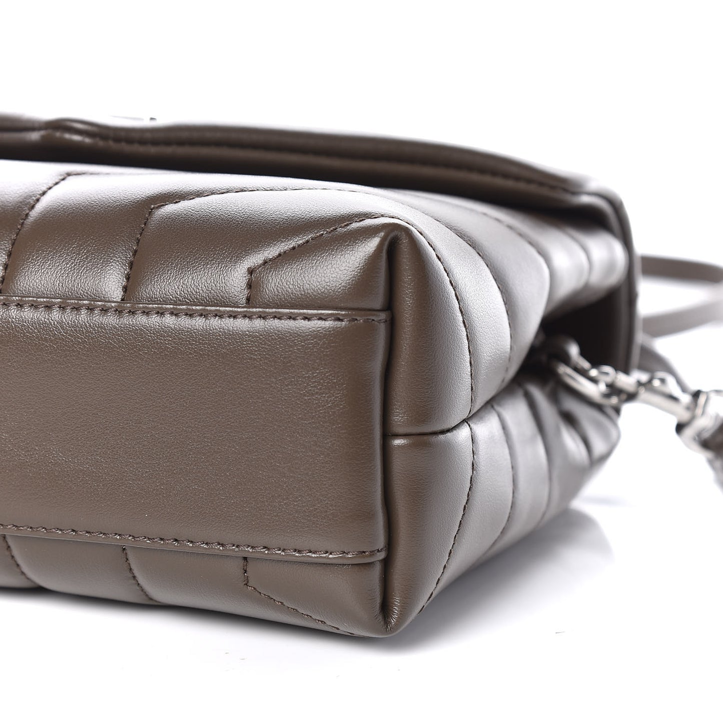 Calfskin Y Quilted Monogram Toy Loulou Crossbody Bag Faggio