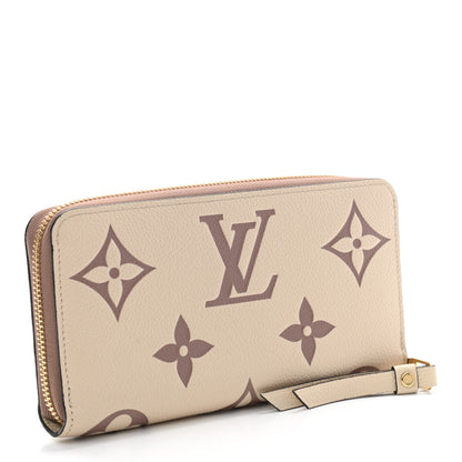 Louis Vuitton Empreinte Monogram Giant Zippy Wallet Creme Bois De Rose 3 of 9
