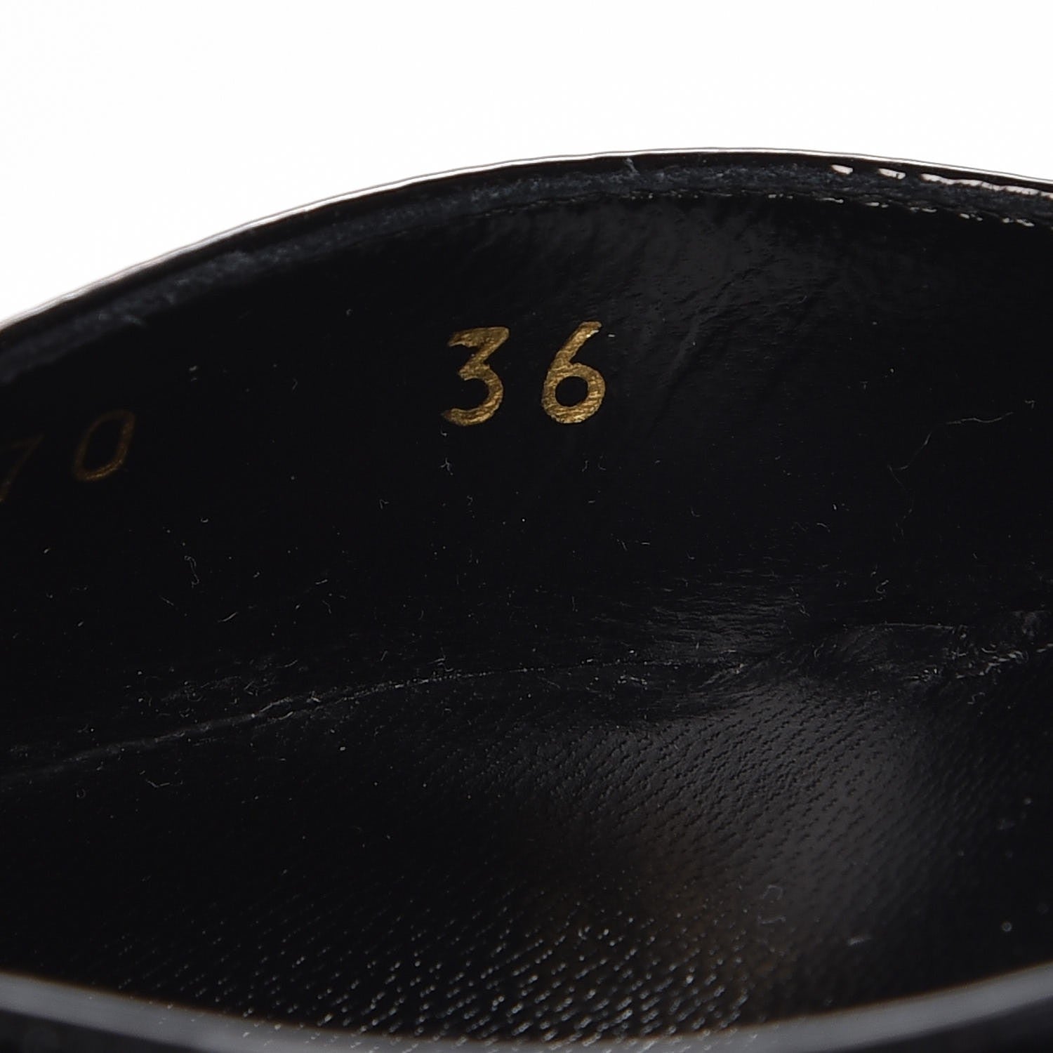 Saint Laurent Patent Freja 105 Flower Ankle Pumps 36 Black 9 of 12