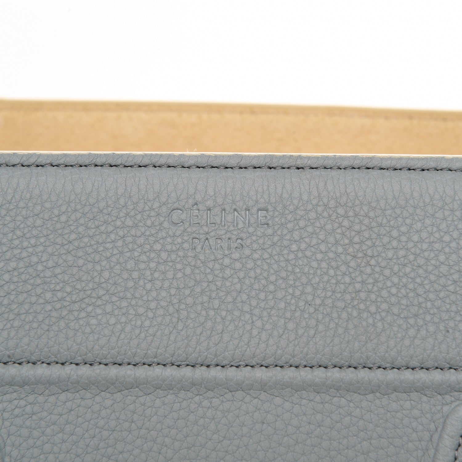 Celine Baby Grained Calfskin Medium Phantom Luggage Cloud 6 of 8