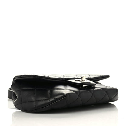 Chanel Calfskin Quilted CC Uniform Flap Belt Bag Black 4 of 9