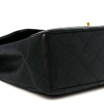 Chanel Caviar Quilted Jumbo Single Flap Black 10 of 11