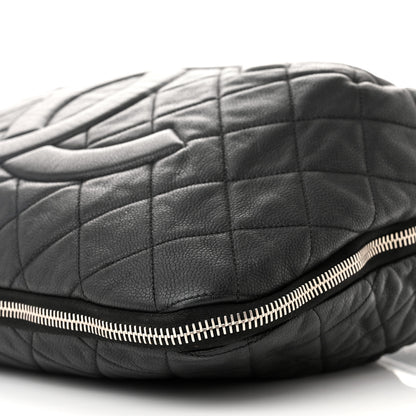 Chanel Caviar Quilted Expandable Zip Shoulder Bag Black 10 of 17