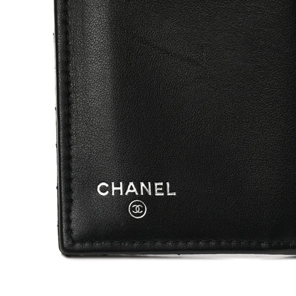 Chanel Caviar Chevron Quilted Medium Boy Flap Wallet Black 6 of 8