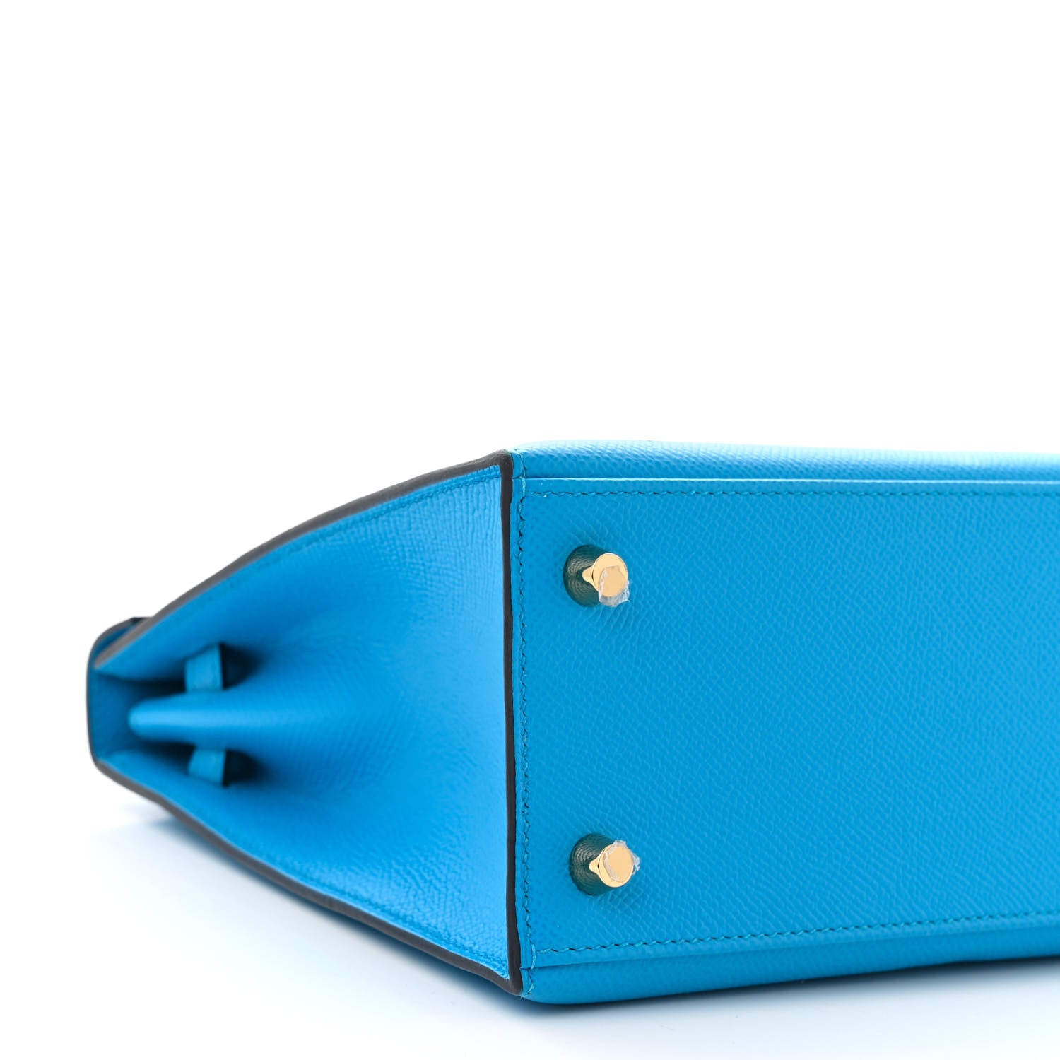 Hermes Epsom Kelly Sellier 25 Bleu Frida 9 of 11