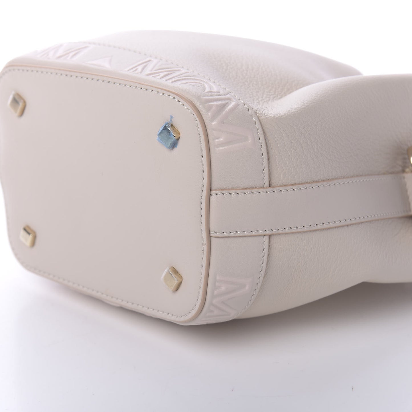 Goatskin Milano Drawstring Mini Bag Pink Tint