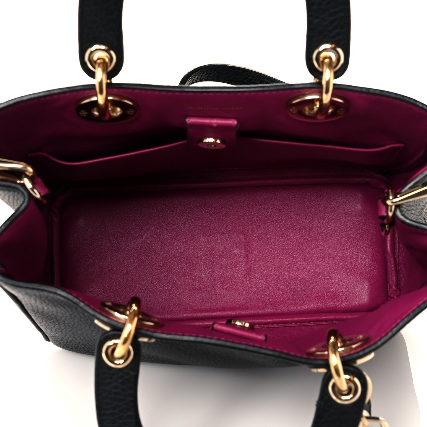 Bullcalf Small Diorissimo Tote Black Rose Indien