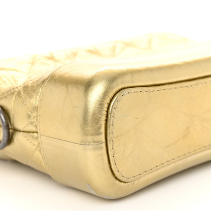 Chanel Metallic Aged Calfskin Quilted Small Gabrielle Hobo Gold 9 of 12