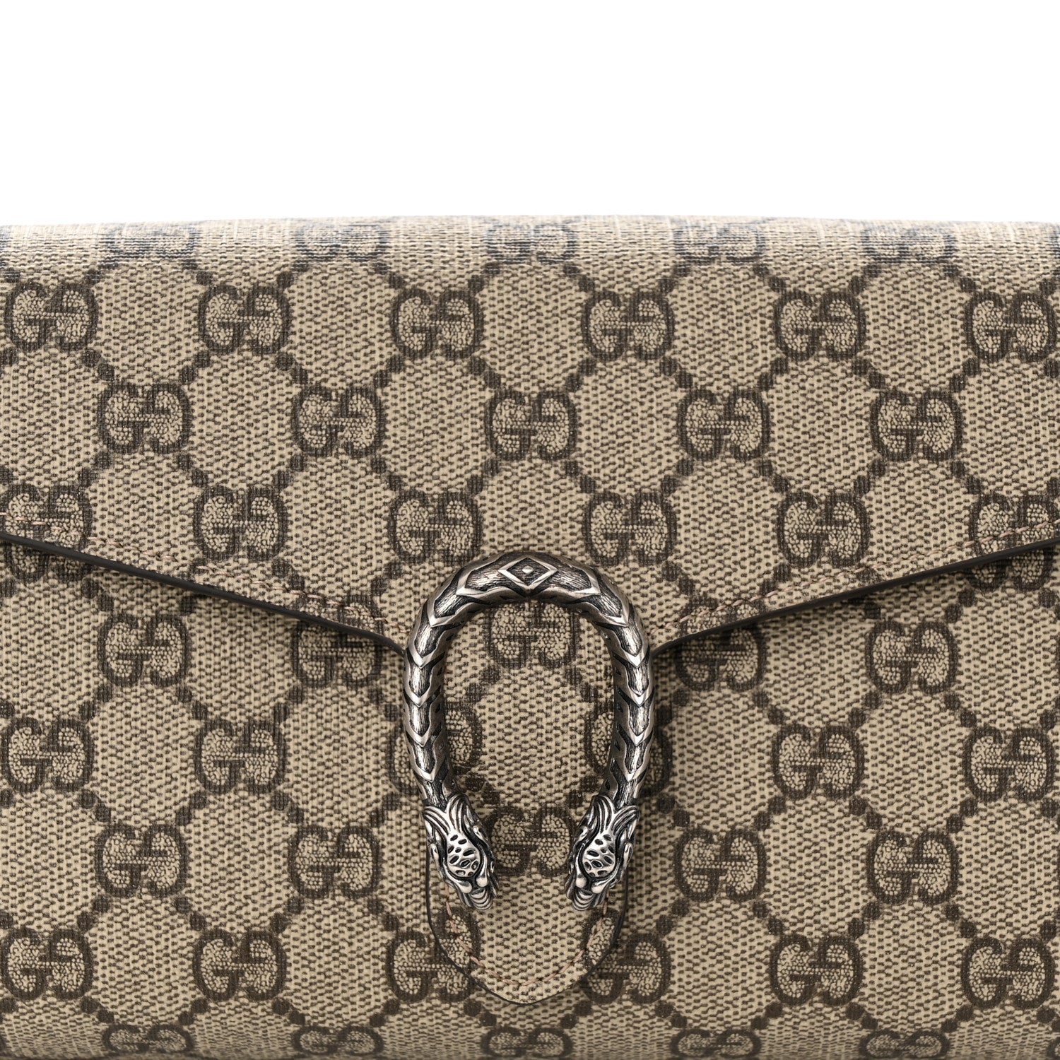 Gucci GG Supreme Monogram Mini Dionysus Chain Wallet Beige Taupe 5 of 12