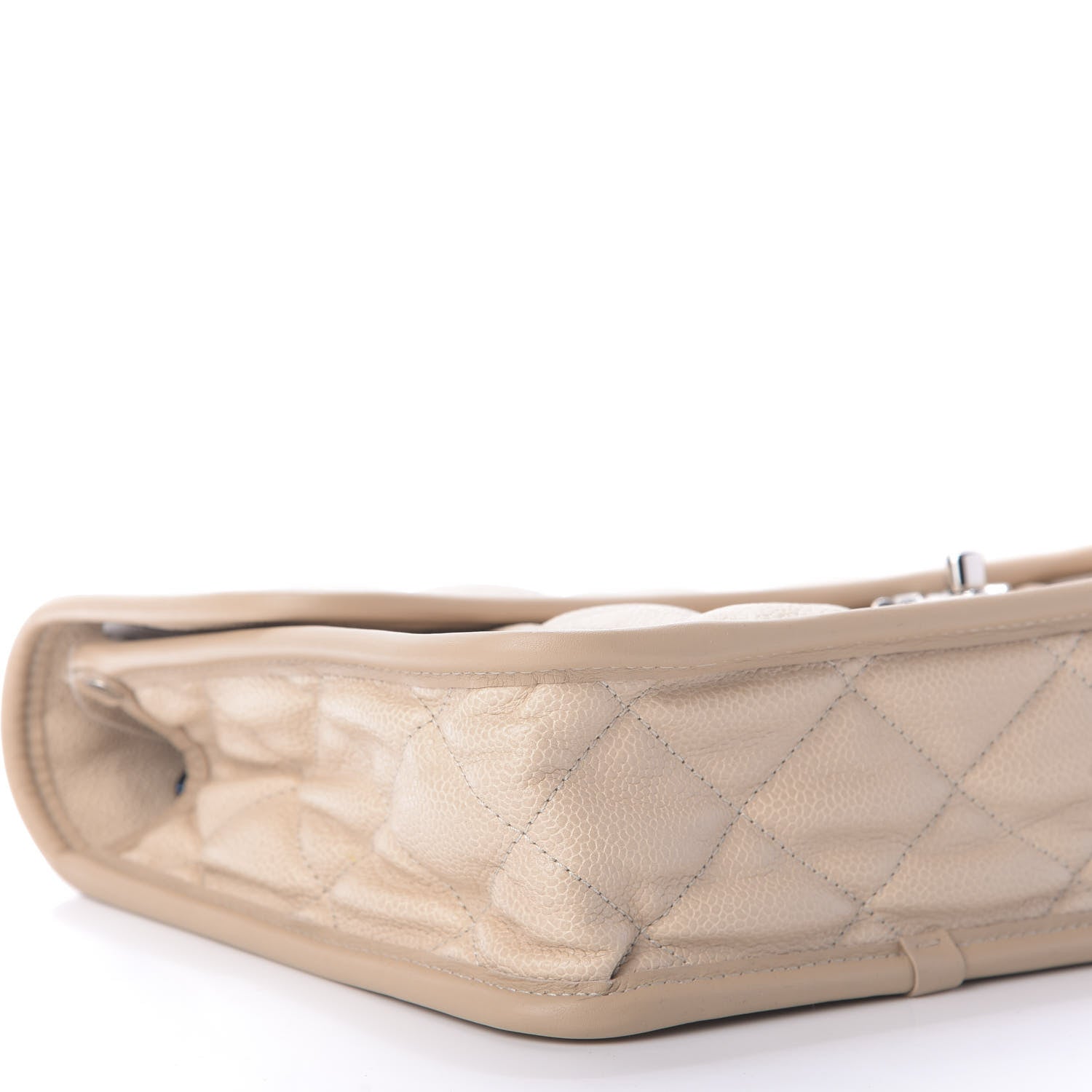 Chanel Caviar French Riviera Large Flap Beige 6 of 10