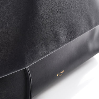 Celine Lambskin Flap Clasp Shoulder Bag Black 14 of 14