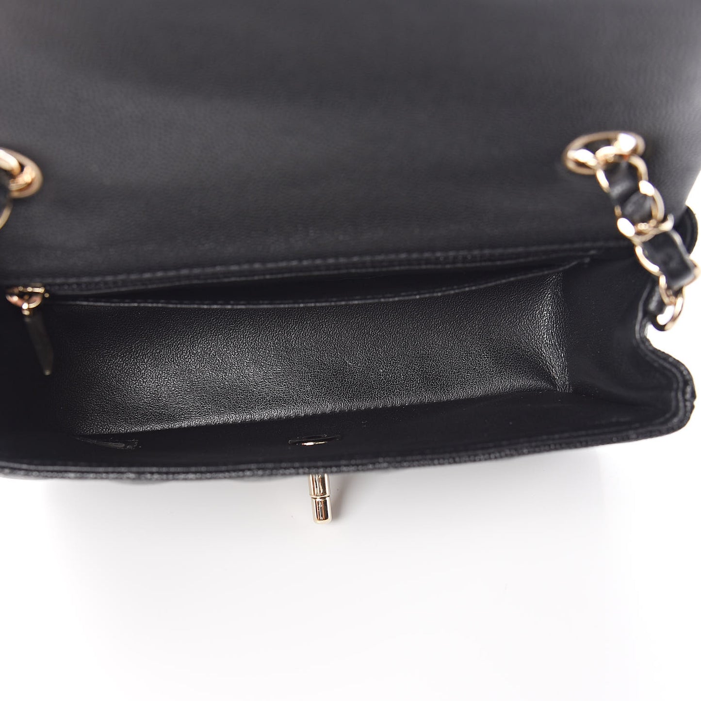 Caviar Quilted Mini Rectangular Flap Black