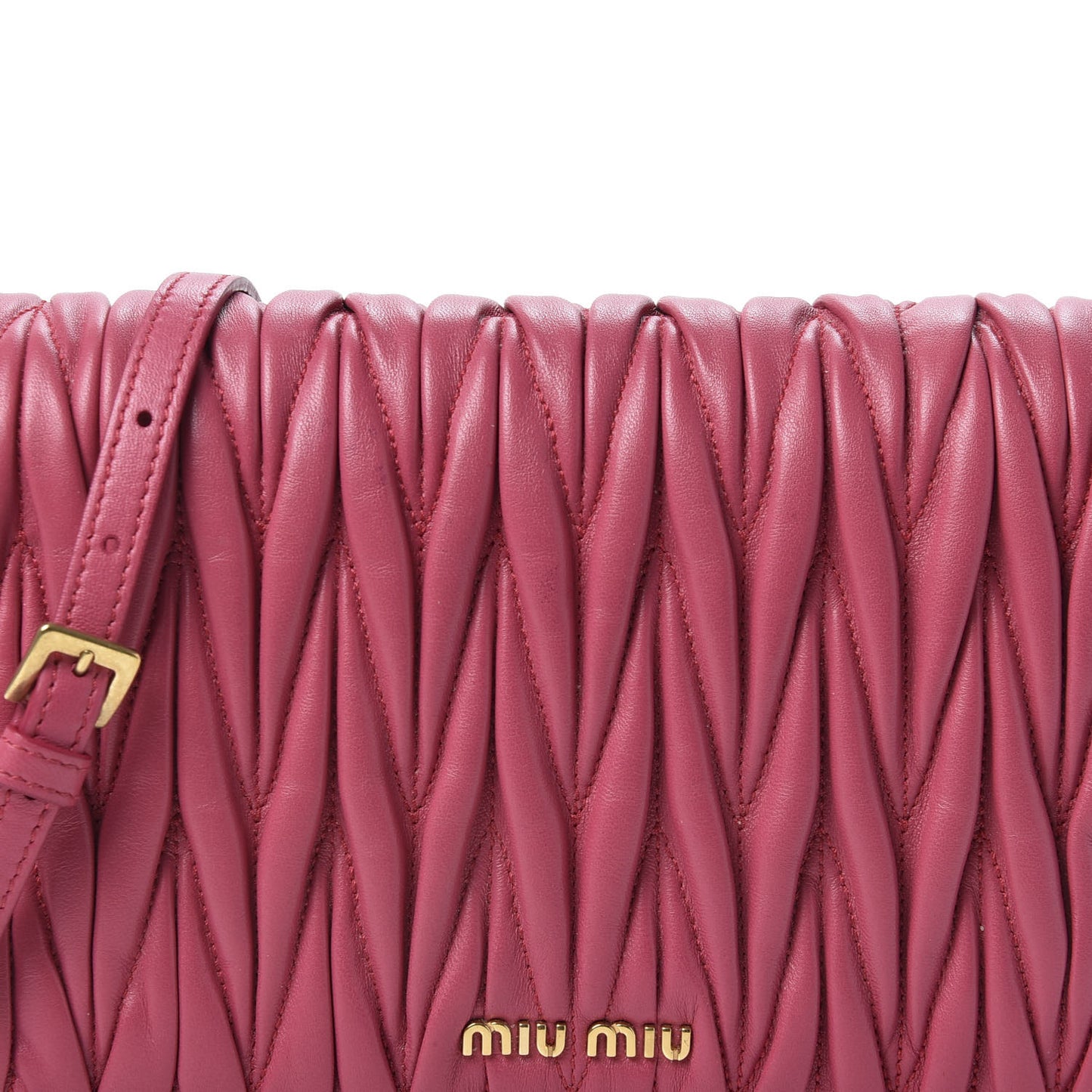 Nappa Matelasse Crossbody Peonia