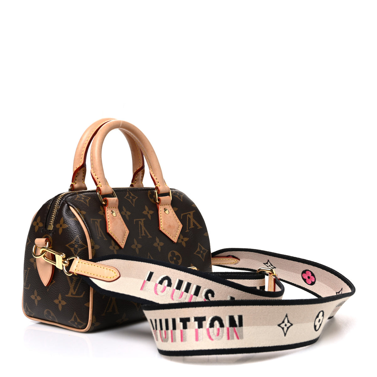 Louis Vuitton Monogram Speedy Bandouliere 20 Black 3 of 10