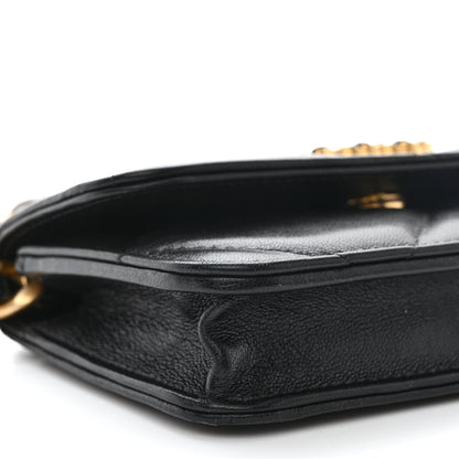Chanel Lambskin Quilted Chanel 19 Clutch With Chain Black 10 of 13