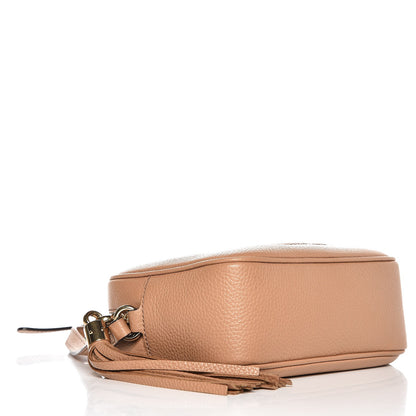 Gucci Pebbled Calfskin Small Soho Disco Bag Camelia 4 of 9
