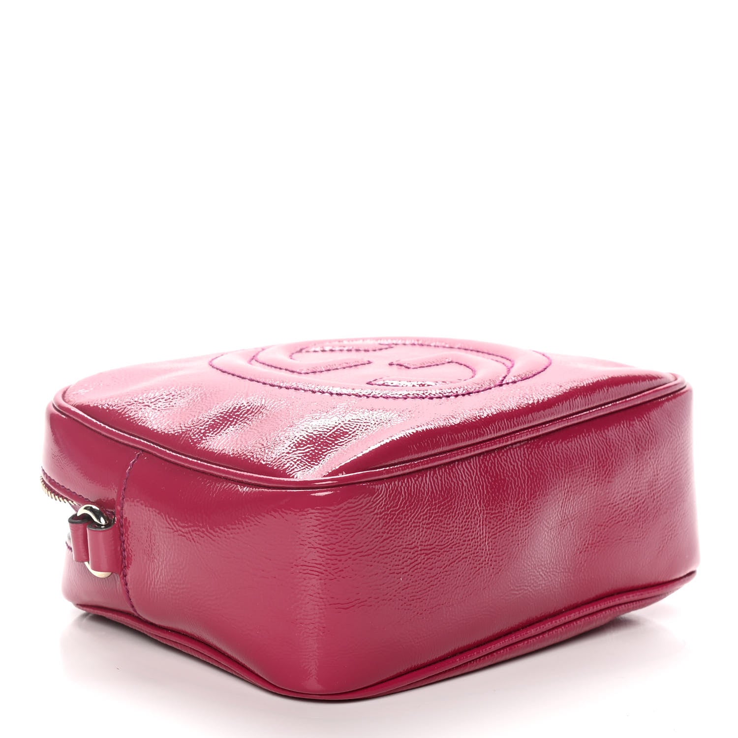 Gucci Soft Patent Small Soho Disco Bag Bright Bougainvillea 7 of 11
