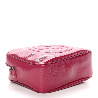 Gucci Soft Patent Small Soho Disco Bag Bright Bougainvillea 7 of 11