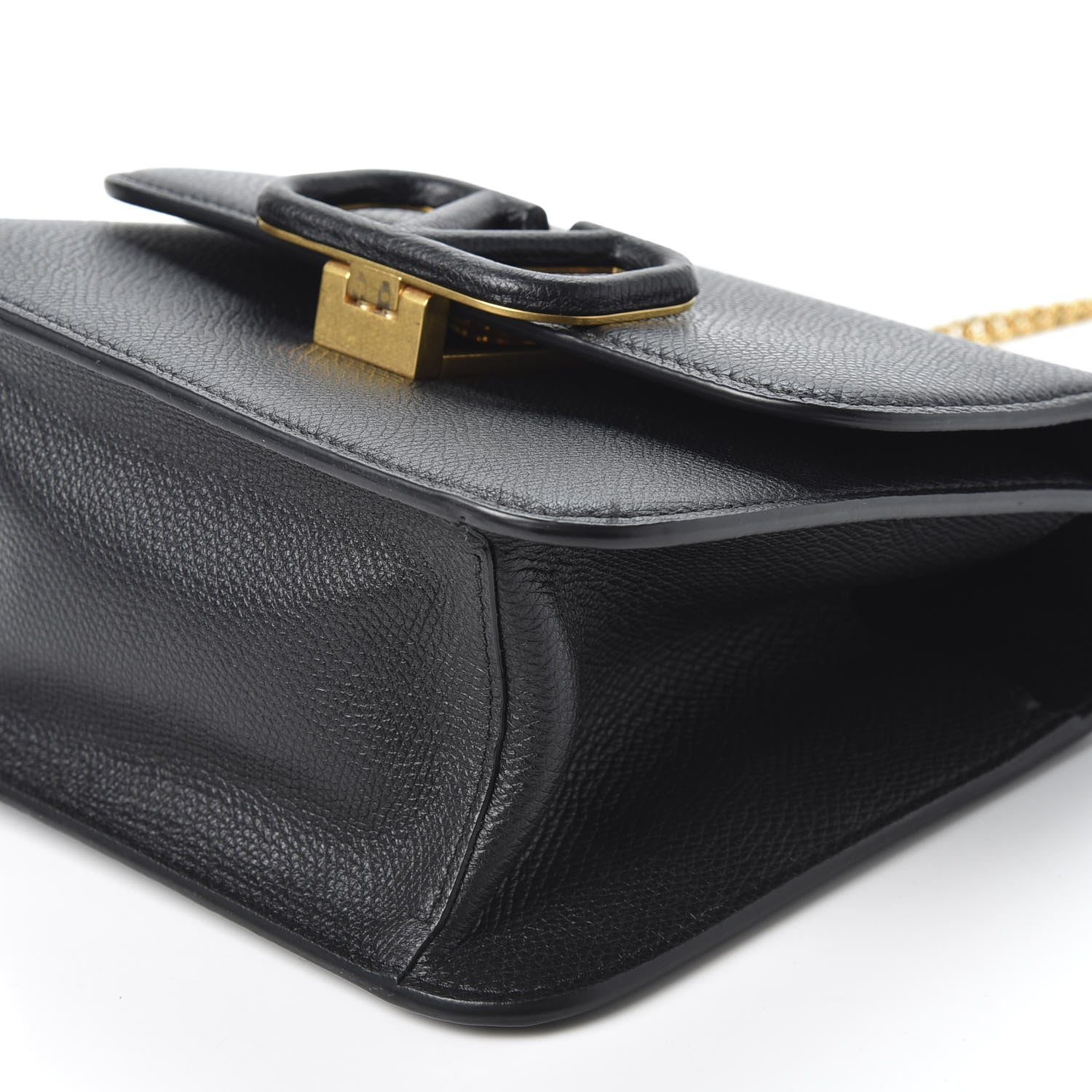 Valentino Garavani Grainy Calfskin Small VSling Shoulder Bag Black 6 of 10