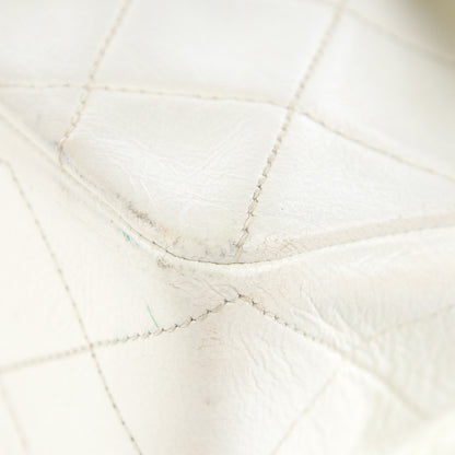 Chanel Lambskin Quilted Medium Double Flap White 14 of 15