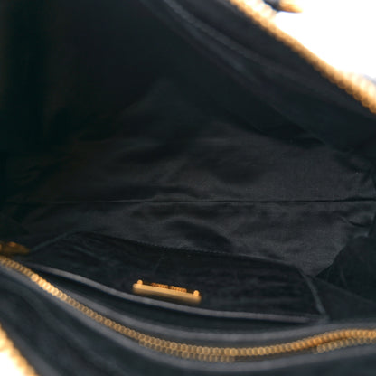 Miu Miu Vitello Shine Zip Tote Black 5 of 11