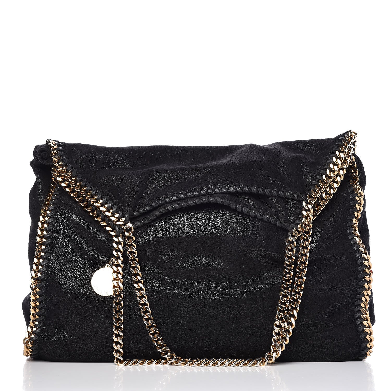 Stella McCartney Shaggy Deer Big Falabella Tote Black 3 of 12