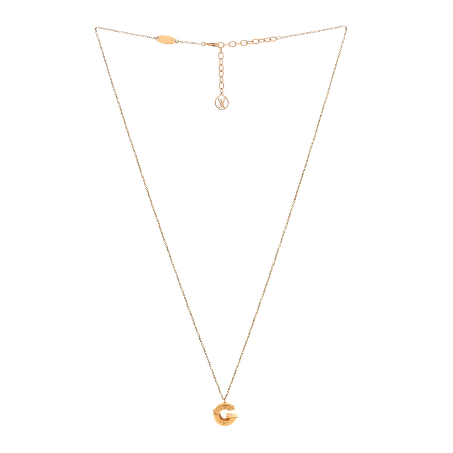 LV And Me Letter G Necklace Gold