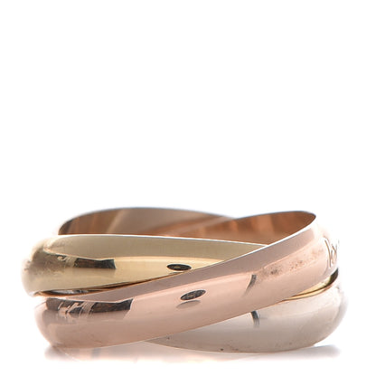 Cartier 18K Pink Yellow White Gold Le Must De Trinity Ring 50 5.25 3 of 8