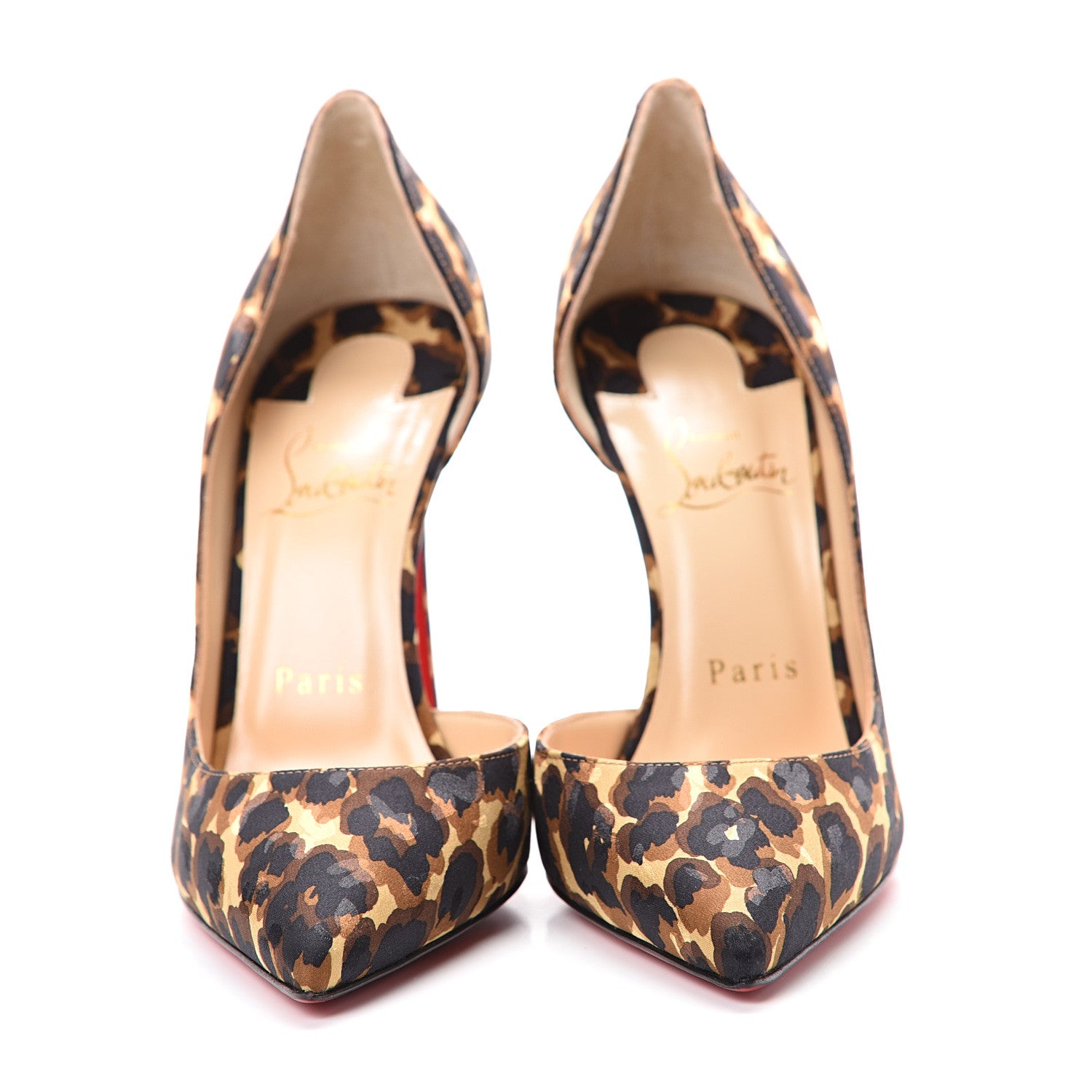Christian Louboutin Tissu Leopardino Iriza 100 Pumps 37 Brown 2 of 9