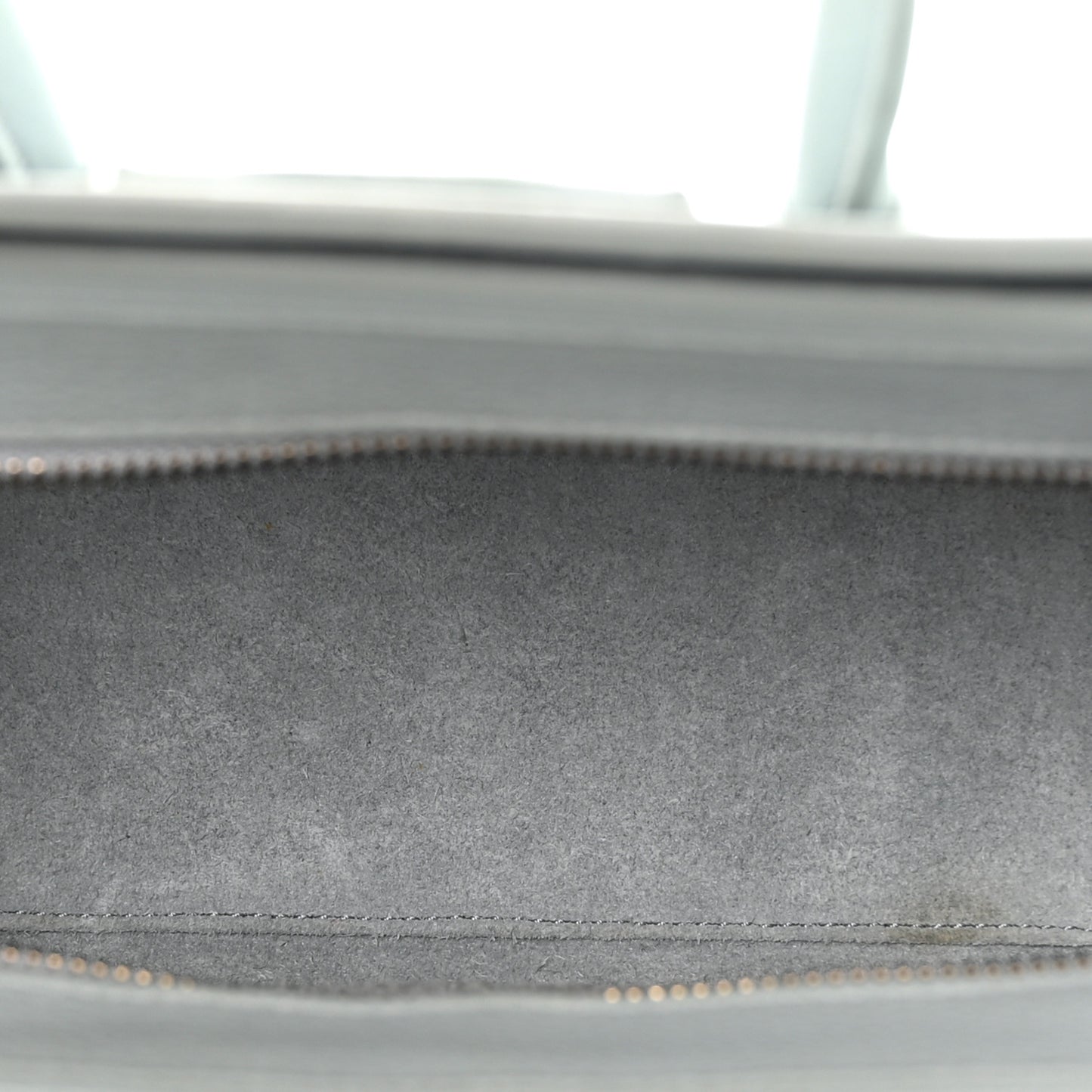Drummed Calfskin Nano Luggage Almond